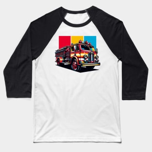 Fire Truck Baseball T-Shirt